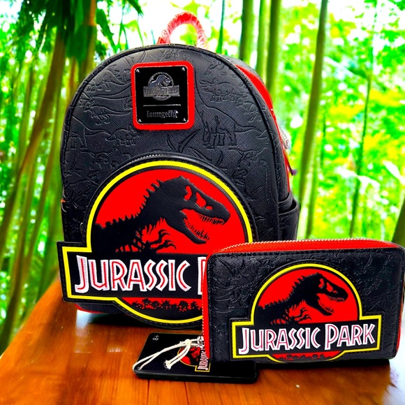 Loungefly Bags Loungefly Mini Backpack Jurassic Park Logo And